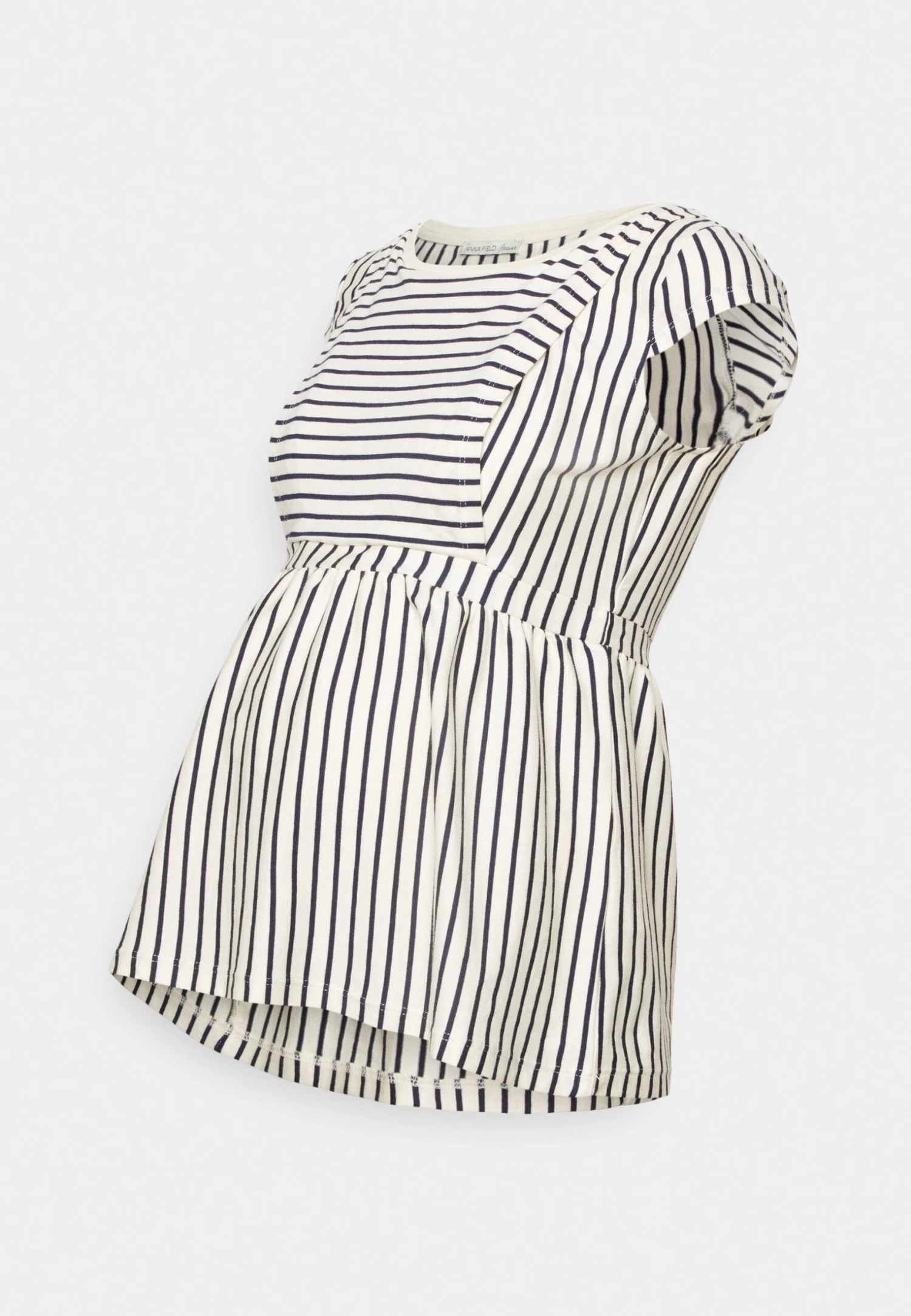 MATERNITY BABY DOLL NURSING TEE - T-shirt Z Nadrukiem - Dark Blue/off-white - obrazek 6