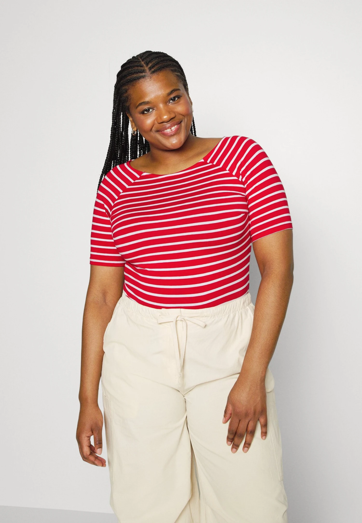 T-shirt Z Nadrukiem - Red/white - obrazek 4