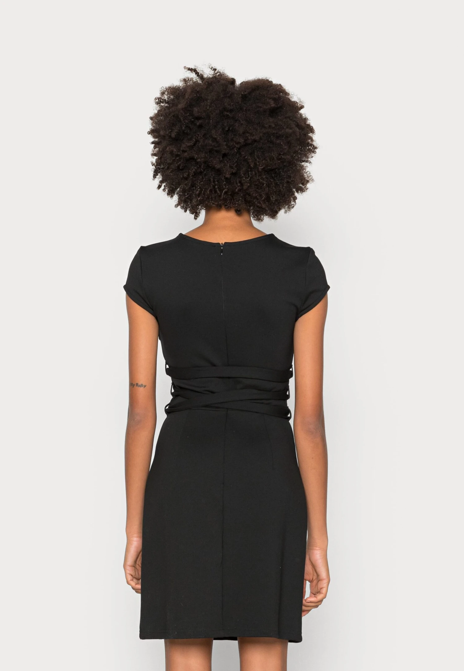 Anna Field Sukienka Z Dżerseju - Black - obrazek 3