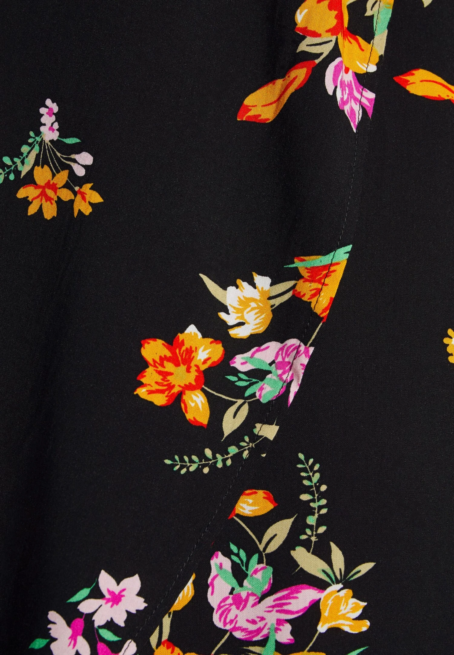 WRAP DRESS HIGH LOW HEM - Sukienka Letnia - Black - obrazek 8