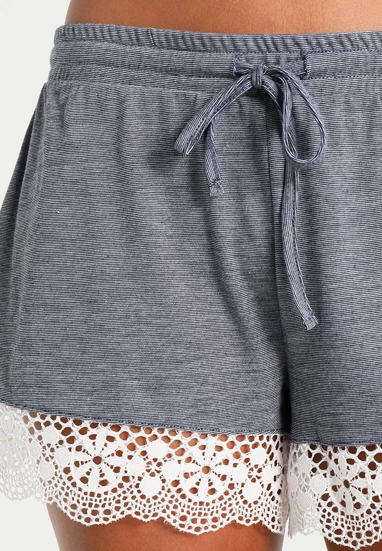 Anna Field SARAH SHORT PJ SET - Piżama - Off-white/dark Blue - obrazek 6