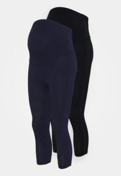 2 PACK CAPRI - Legginsy - Black/dark Blue