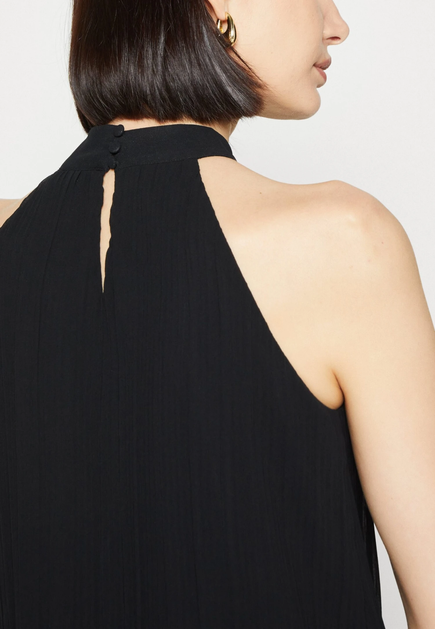 Anna Field WOVEN PLISSEE TOP - Top - Black - obrazek 6