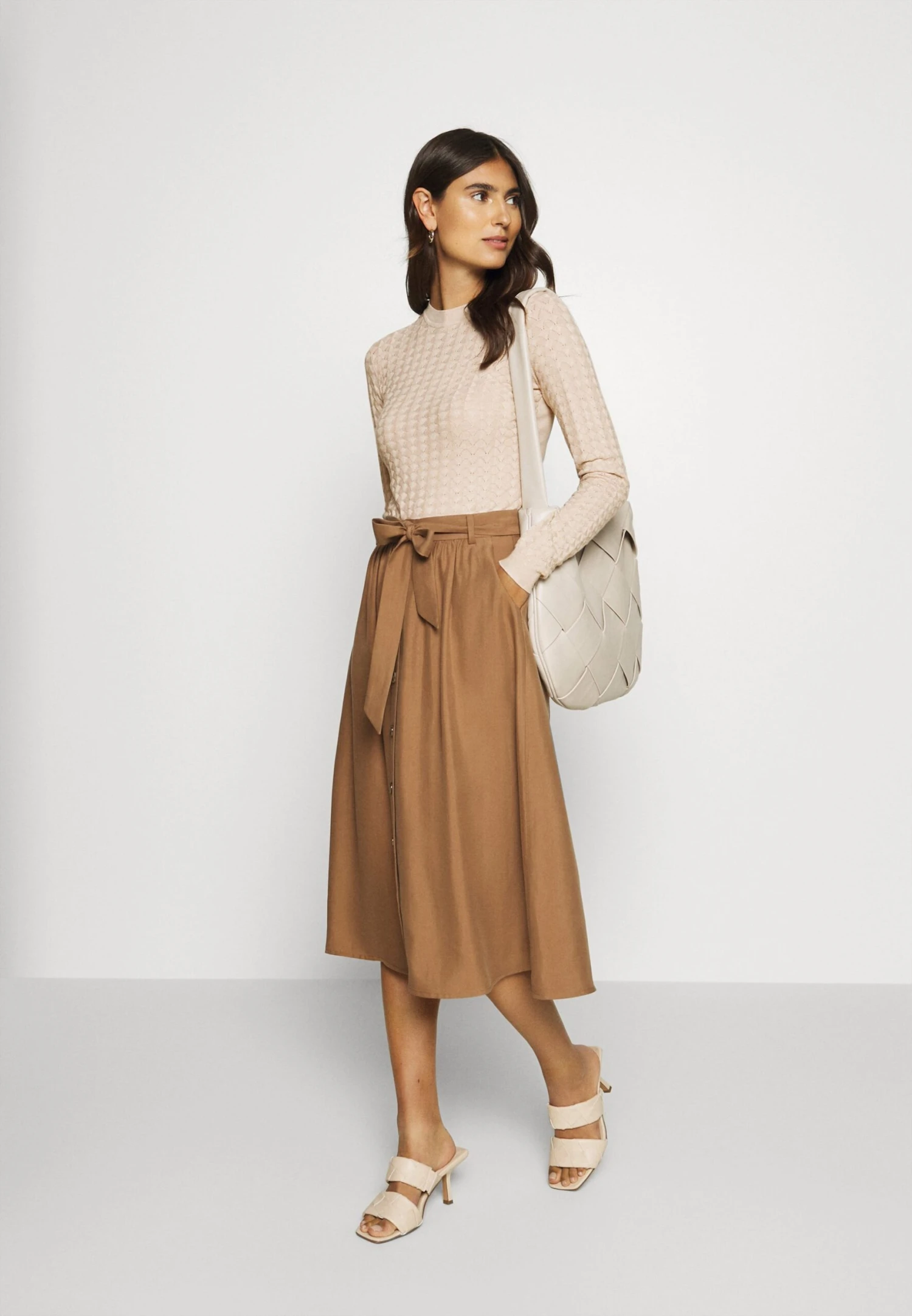 Anna Field Sweter - Light Tan Melange - obrazek 2