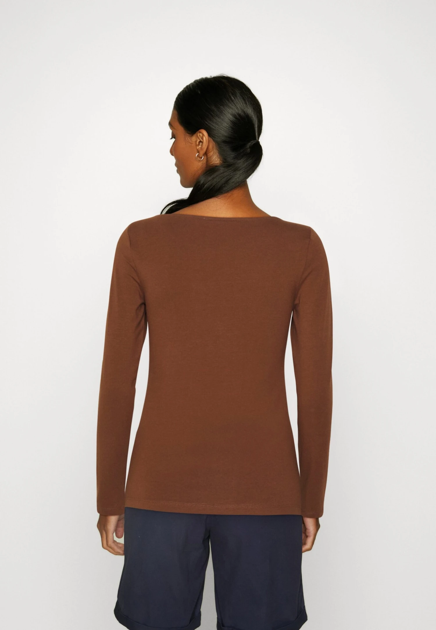 Anna Field 2 PACK - Bluzka Z Długim Rękawem - Brown/white - obrazek 3