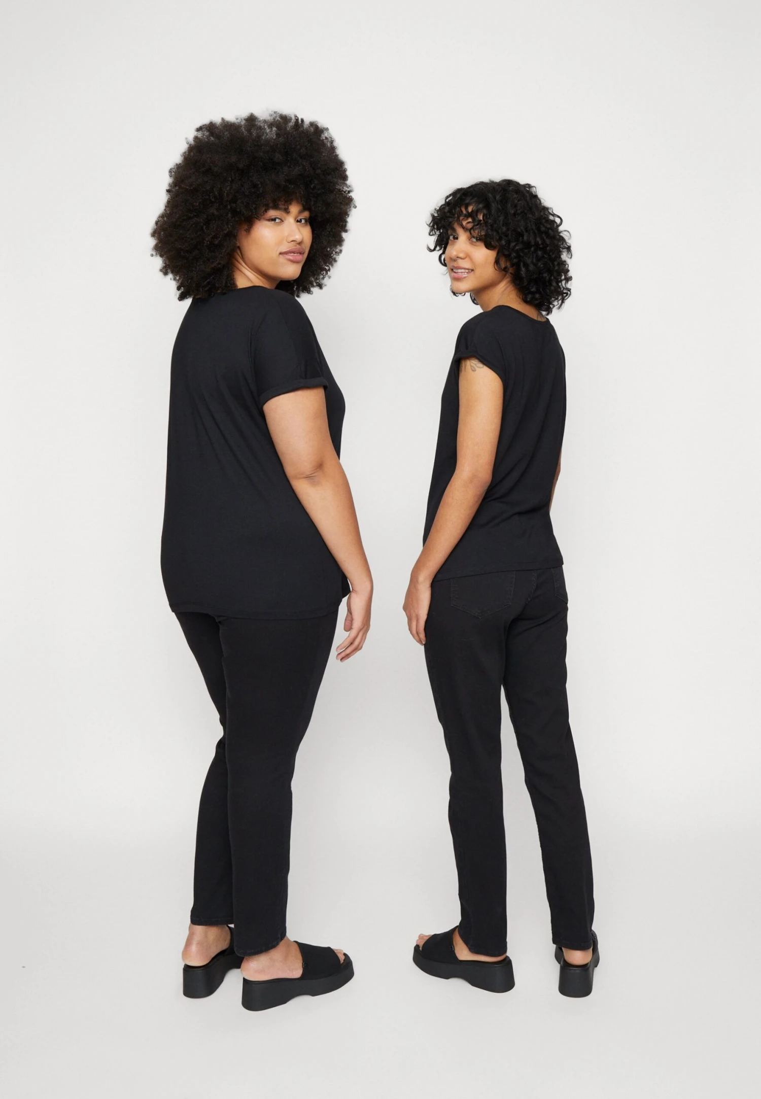 Anna Field 3 PACK - T-shirt Z Nadrukiem - Light Blue/white/black - obrazek 5