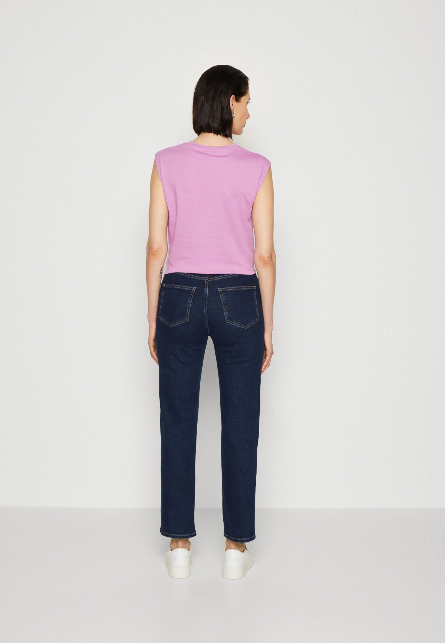 Anna Field Jeansy Straight Leg - Blue Denim - obrazek 3