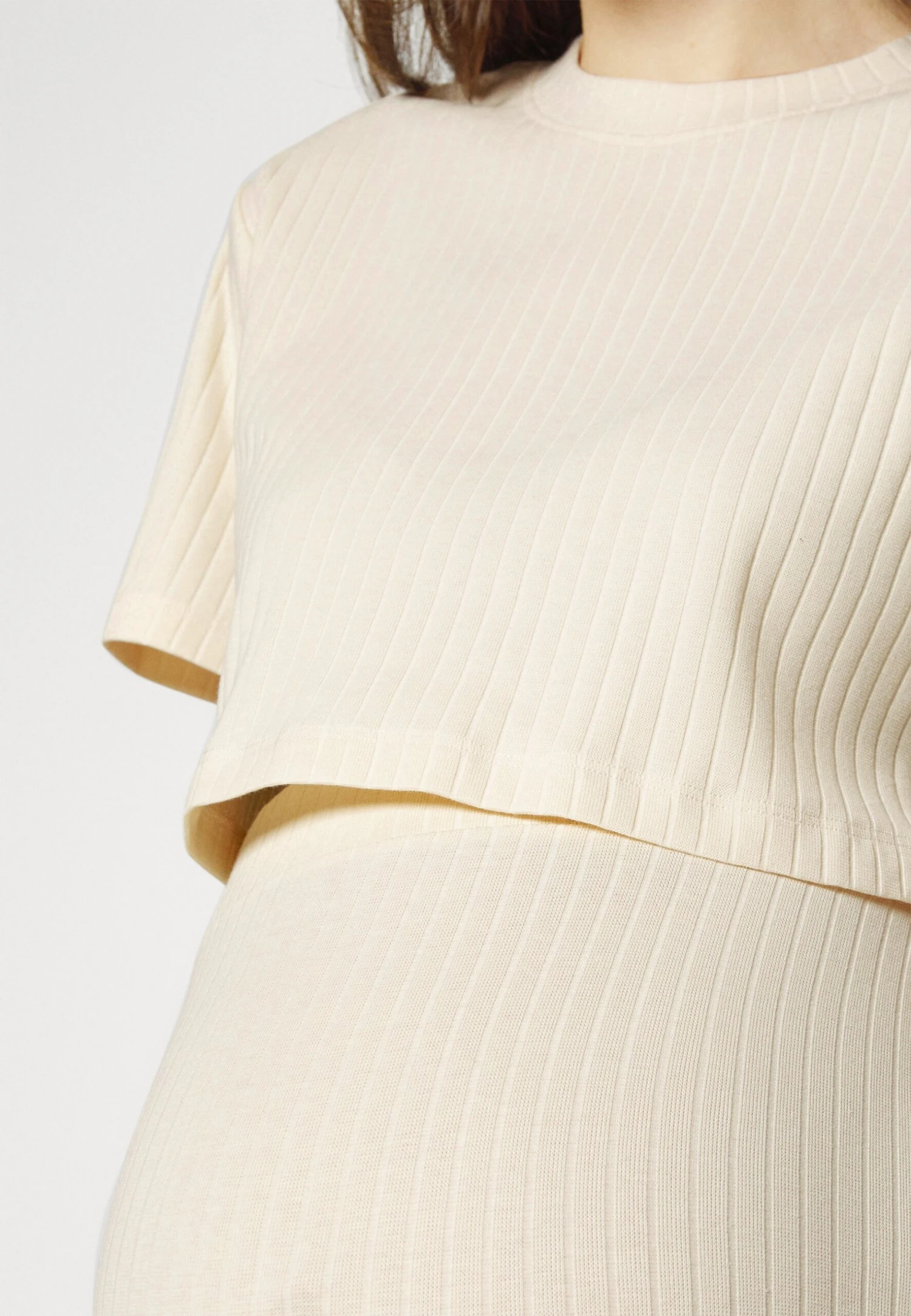 TOP SKIRT SET - Spódnica Ołówkowa - 003 - Off-white - obrazek 6