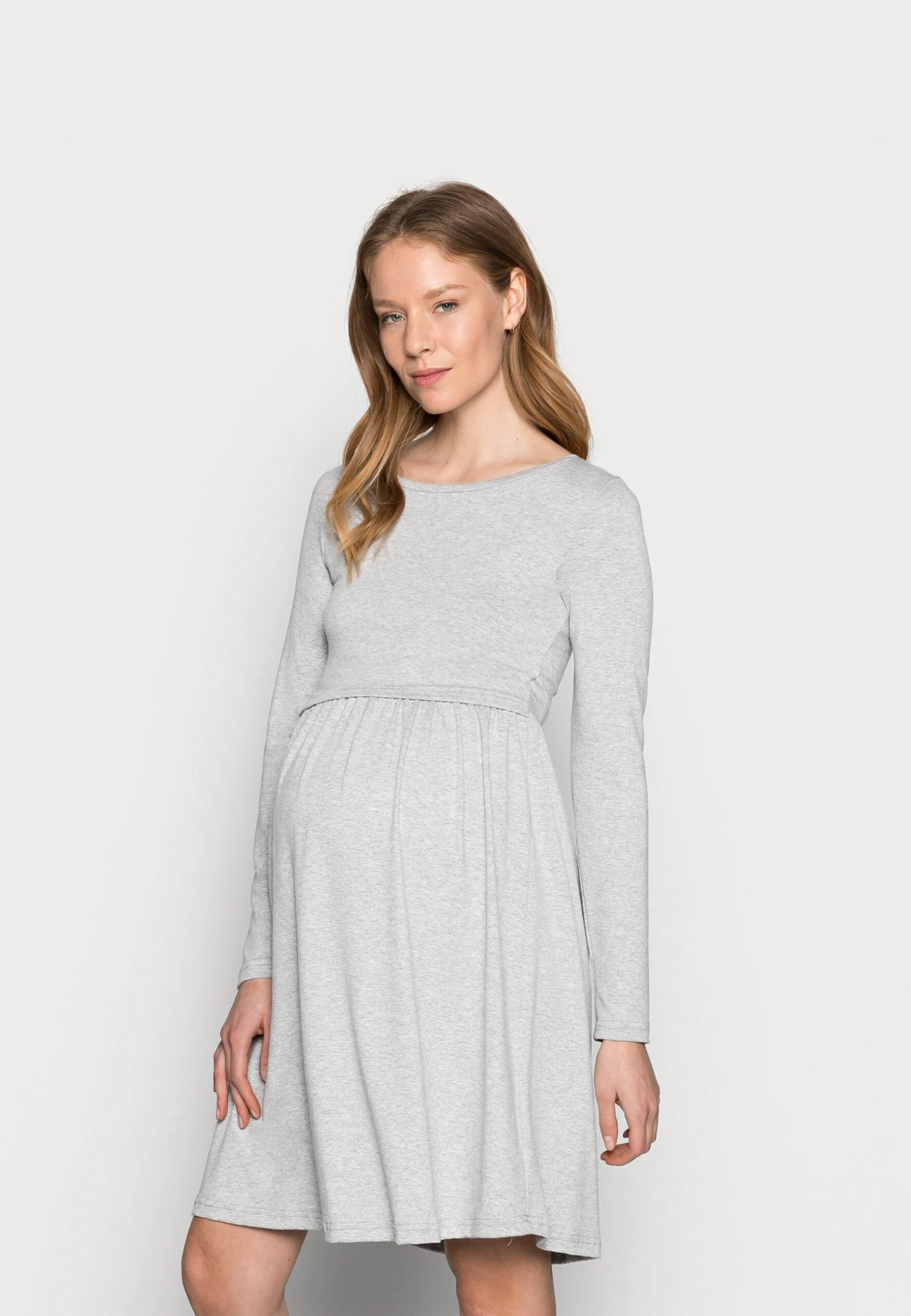 NURSING - Jersey Dress - Sukienka Z Dżerseju - Grey
