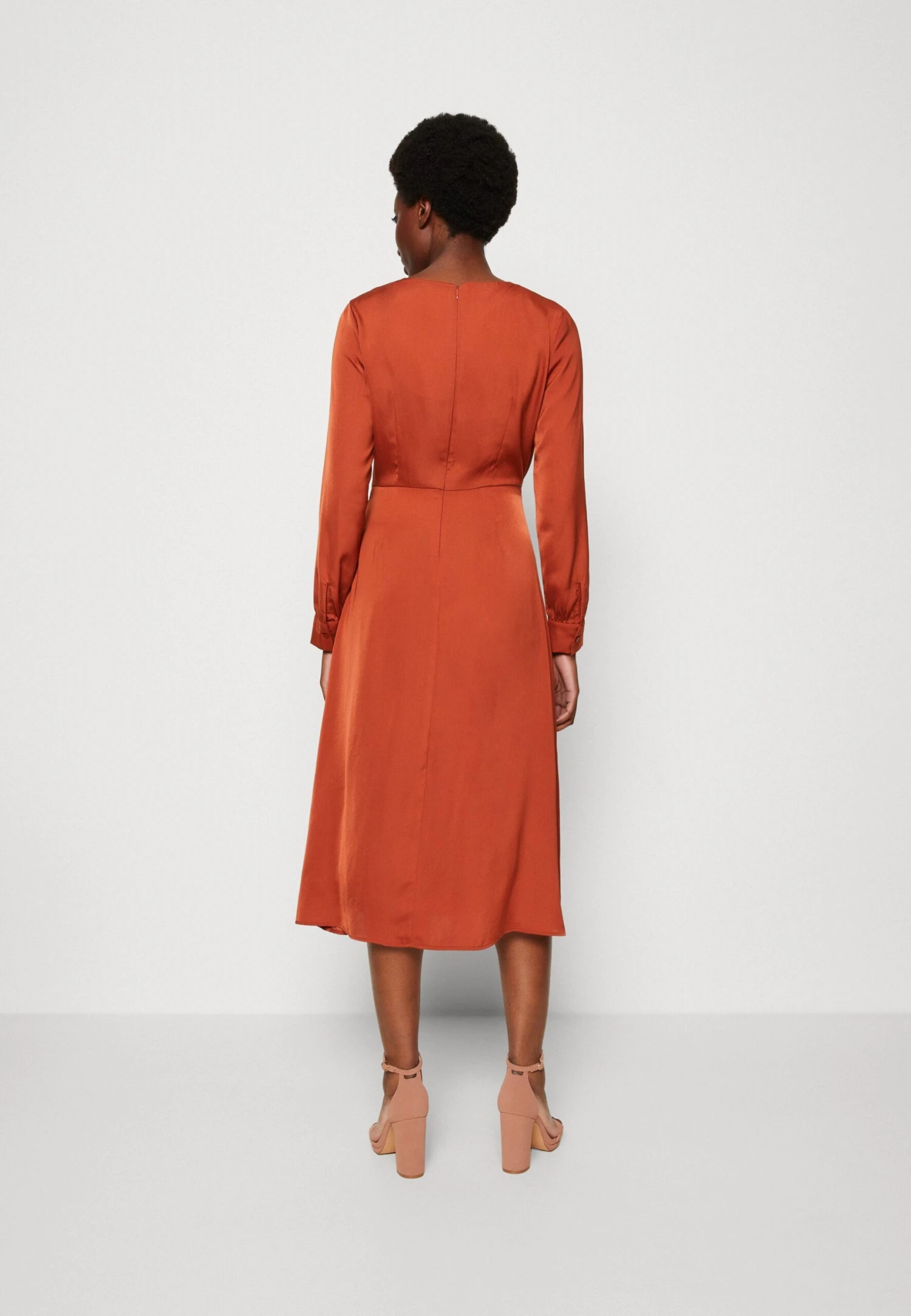 Anna Field Sukienka Koktajlowa - Brown - obrazek 3