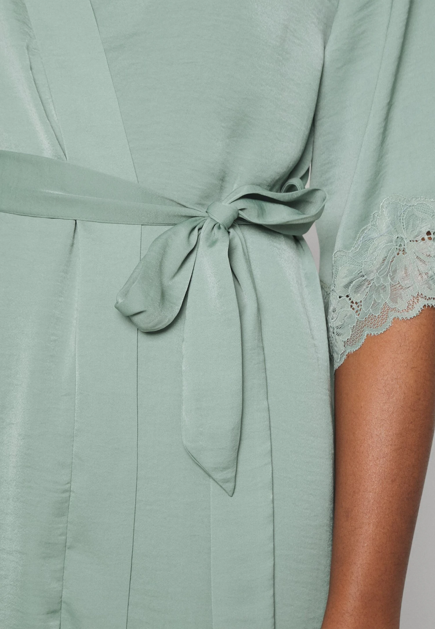 Anna Field Szlafrok - Green - obrazek 5