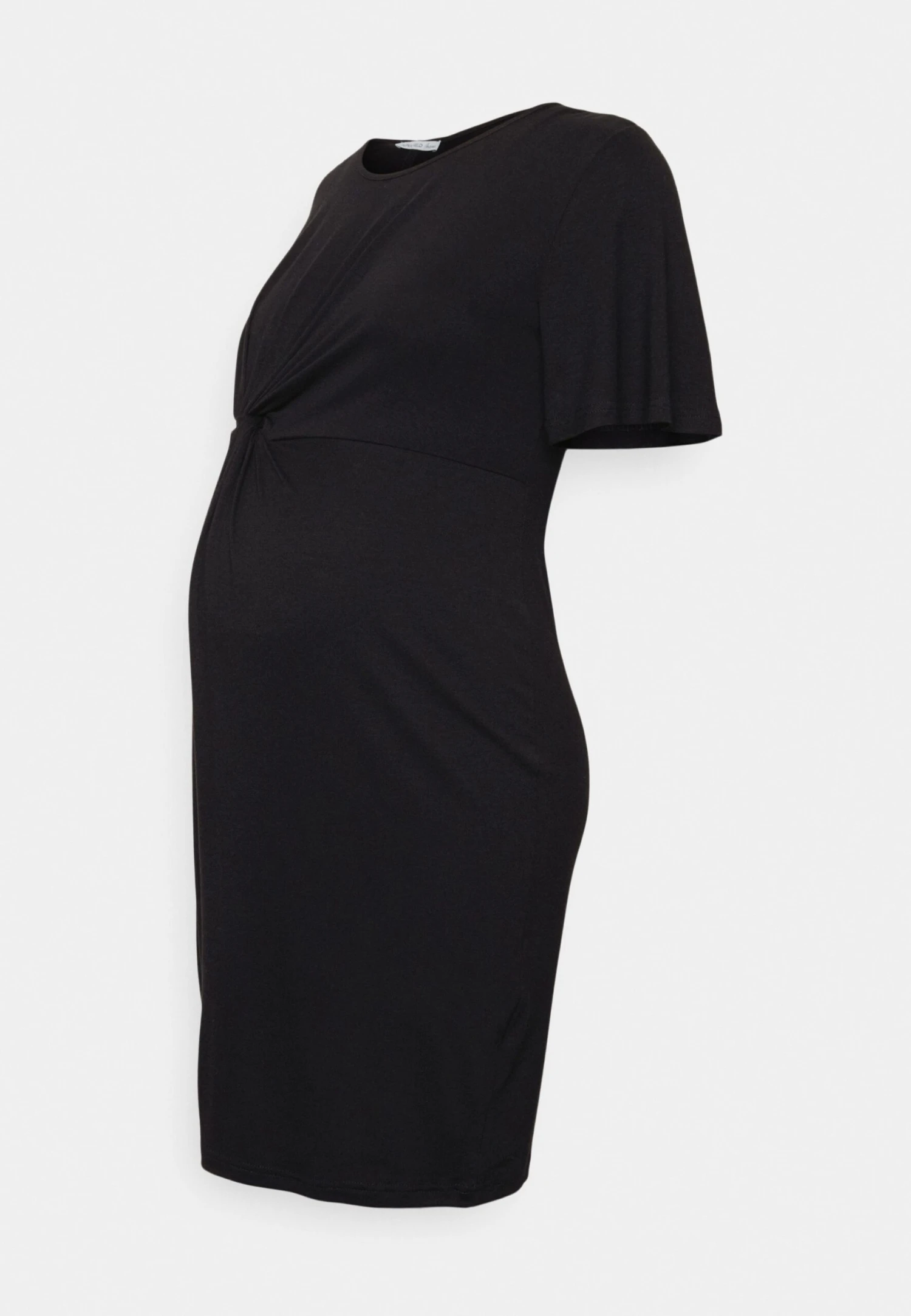 SLEEVES MINI DRESS - Sukienka Z Dżerseju - Black - obrazek 5