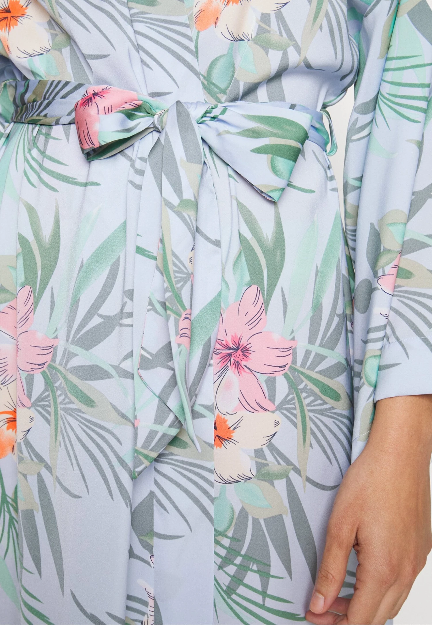 Anna Field FLORAL ROBE - Szlafrok - Blue - obrazek 6