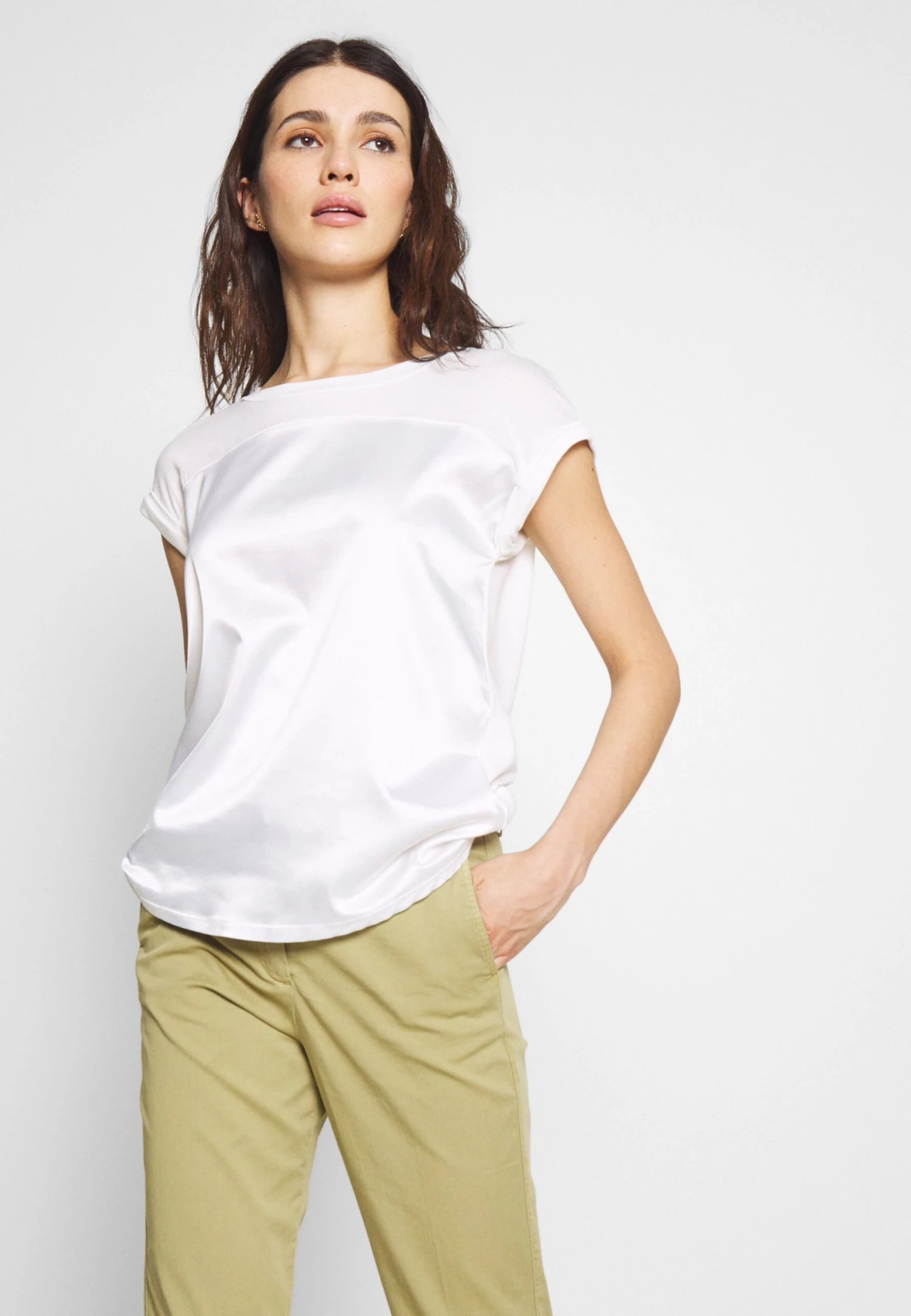 Anna Field T-shirt Z Nadrukiem - Off-white