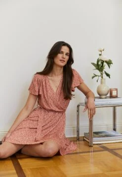 Anna Field Sukienka Letnia - Brown/white