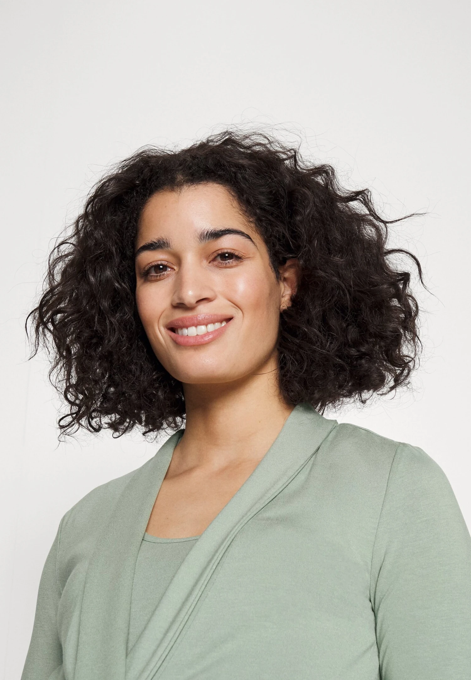 CIRC NURSING WRAP OVER LONG SLEEV - Bluzka Z Długim Rękawem - Light Green - obrazek 4