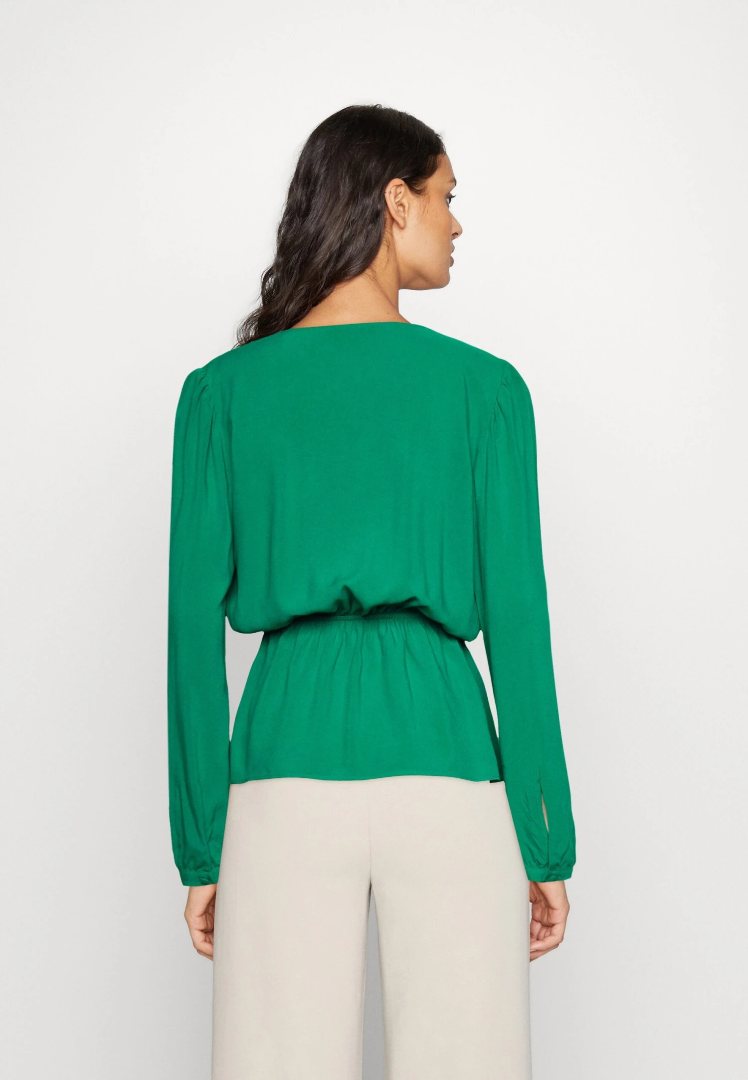 Anna Field PEPLUM - Bluzka - Green - obrazek 3