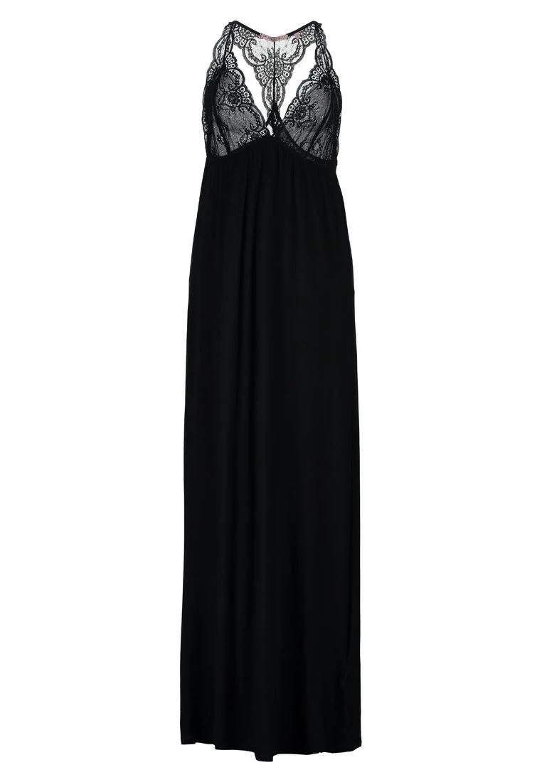 Anna Field ANNA LONG VISCOSE DRESS - Koszula Nocna - Black - obrazek 4