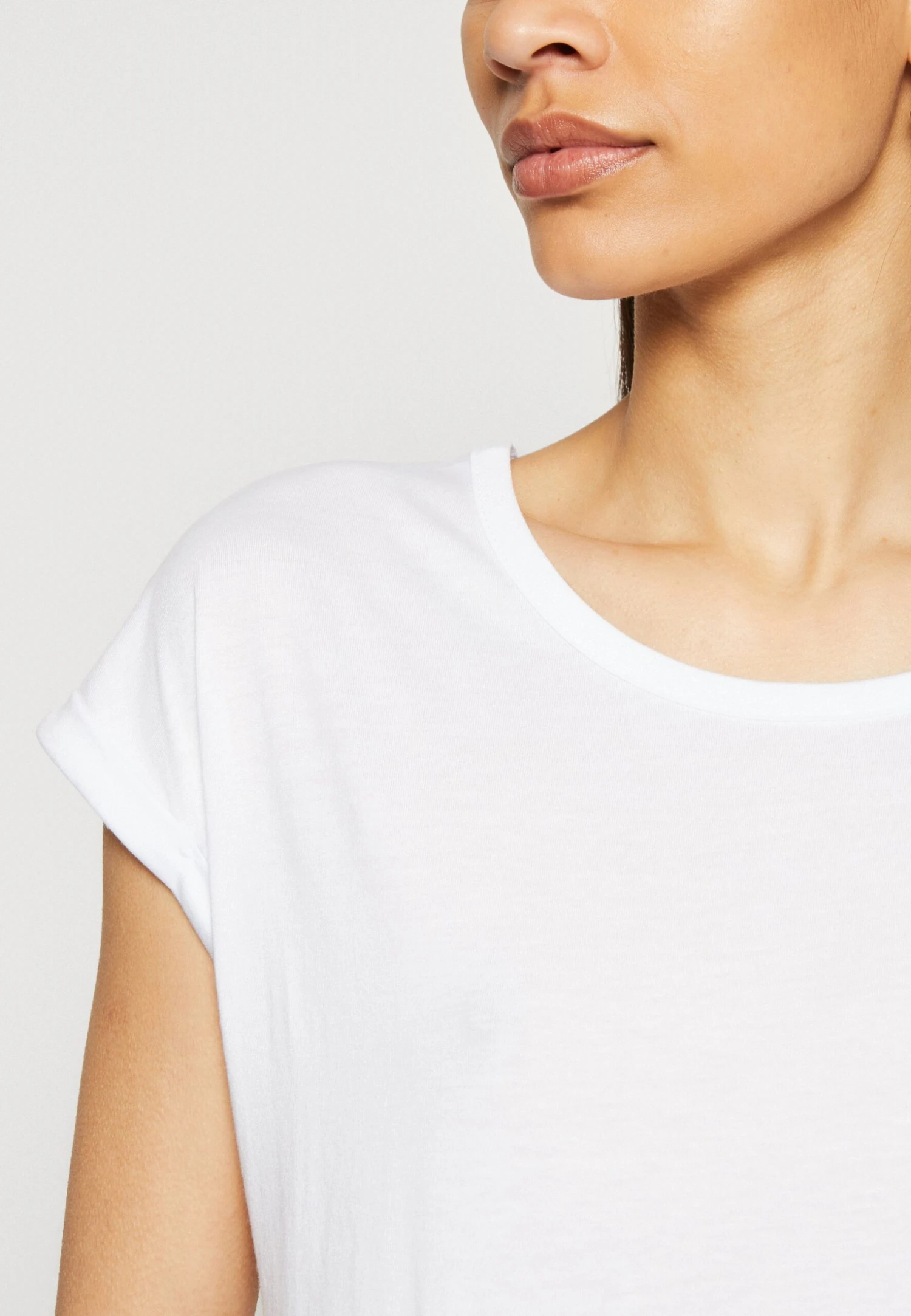 Anna Field 3 PACK - T-shirt Basic - White/mottled Light Grey - obrazek 8