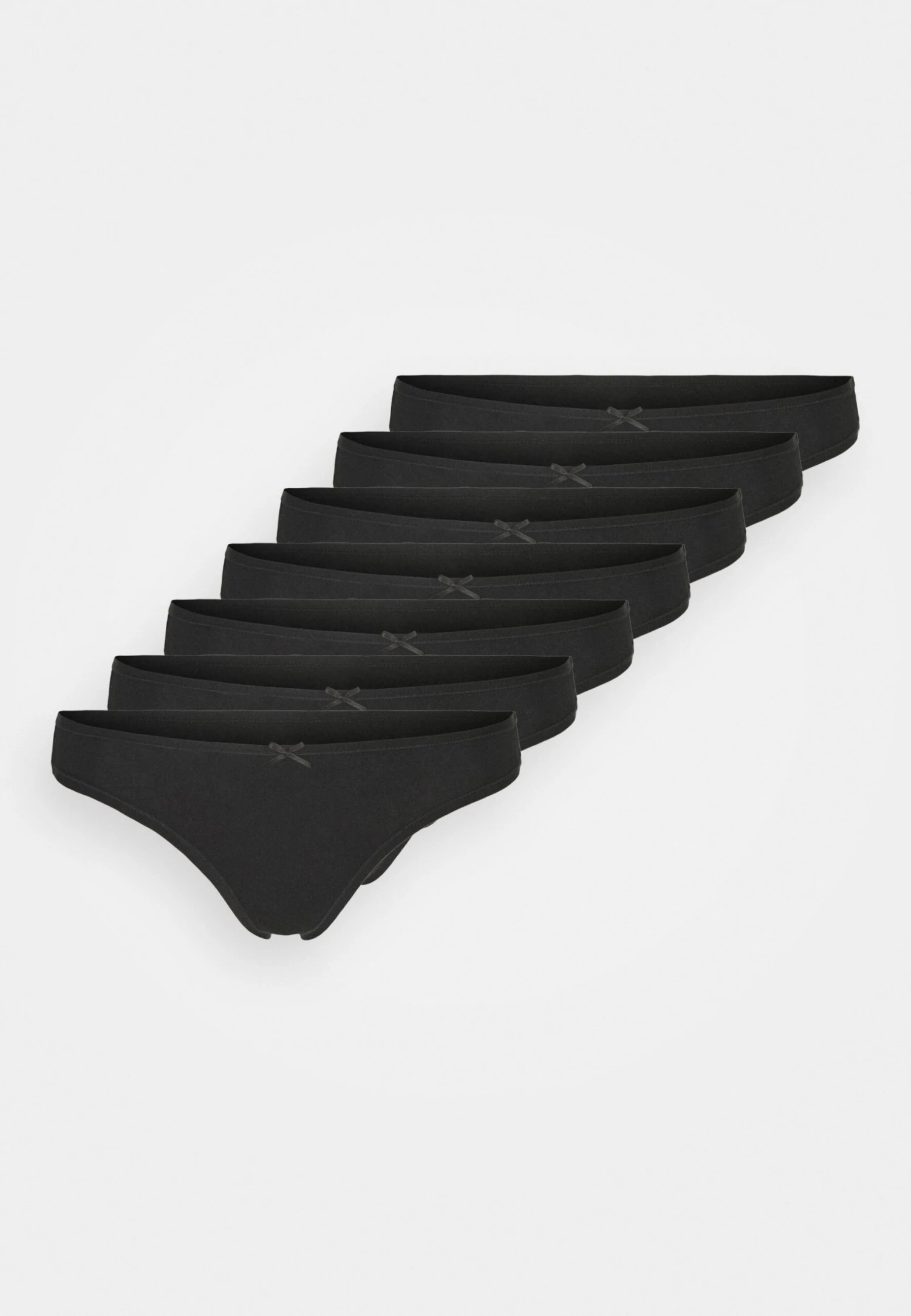 Anna Field GEORGINA 7PP THONG COTTON - Stringi - Black - obrazek 4