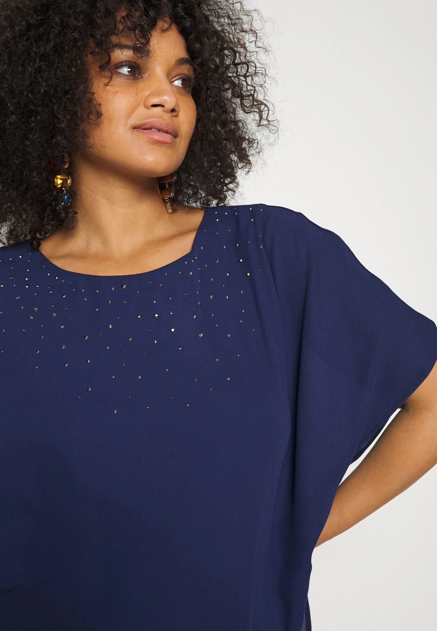 Sukienka Koktajlowa - Dark Blue - obrazek 4