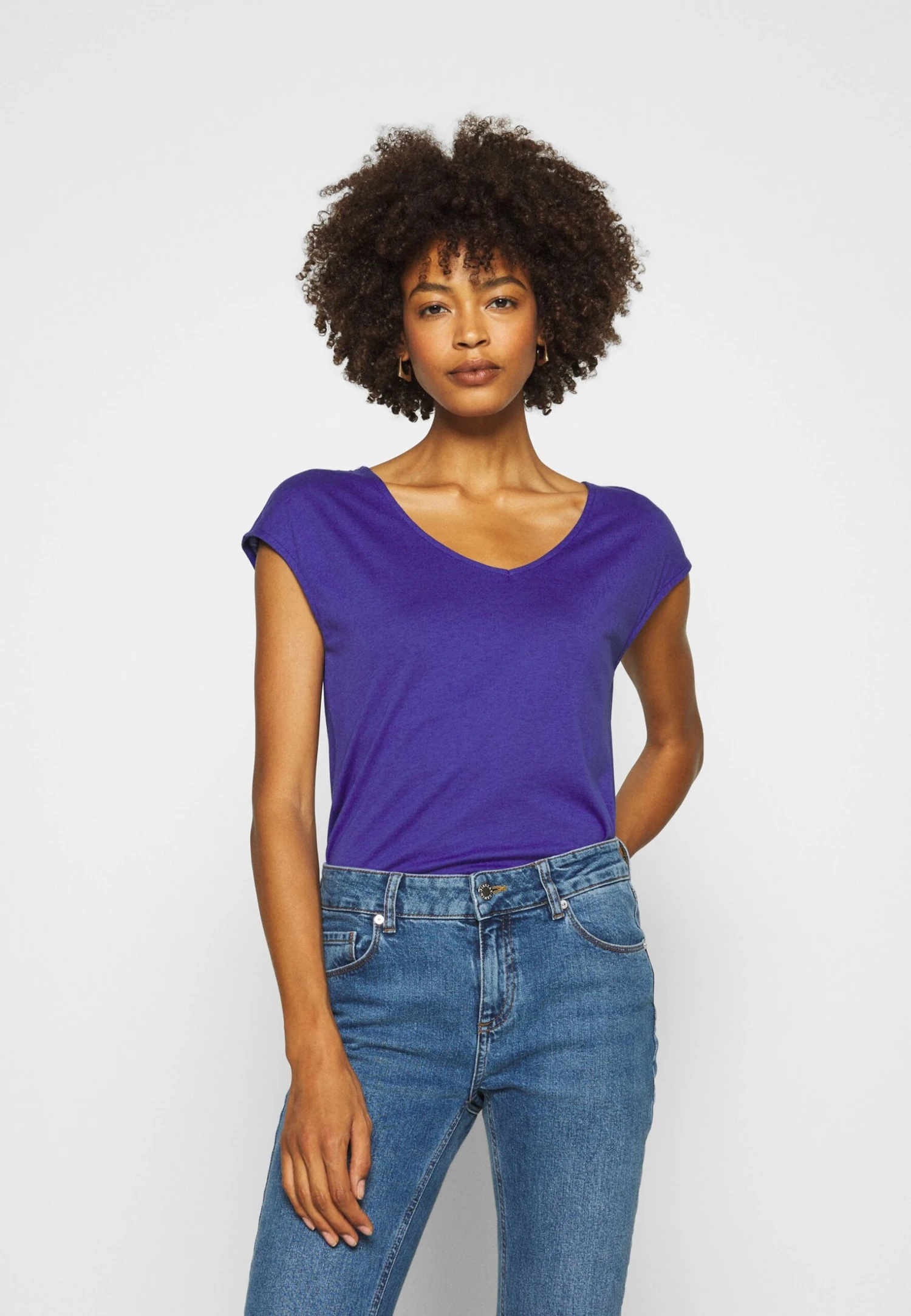 Anna Field T-shirt Basic - Clematis Blue