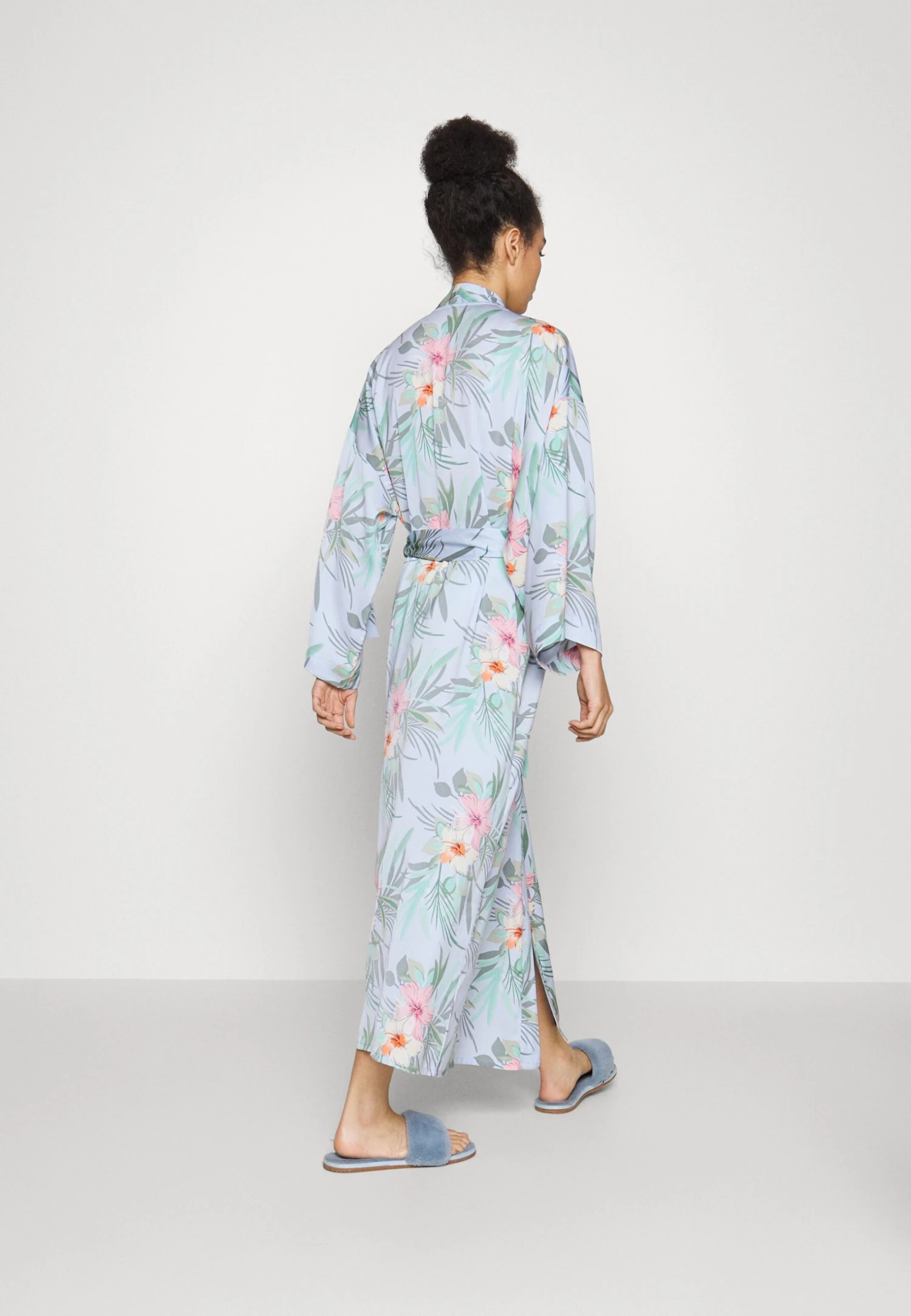 Anna Field FLORAL ROBE - Szlafrok - Blue - obrazek 3