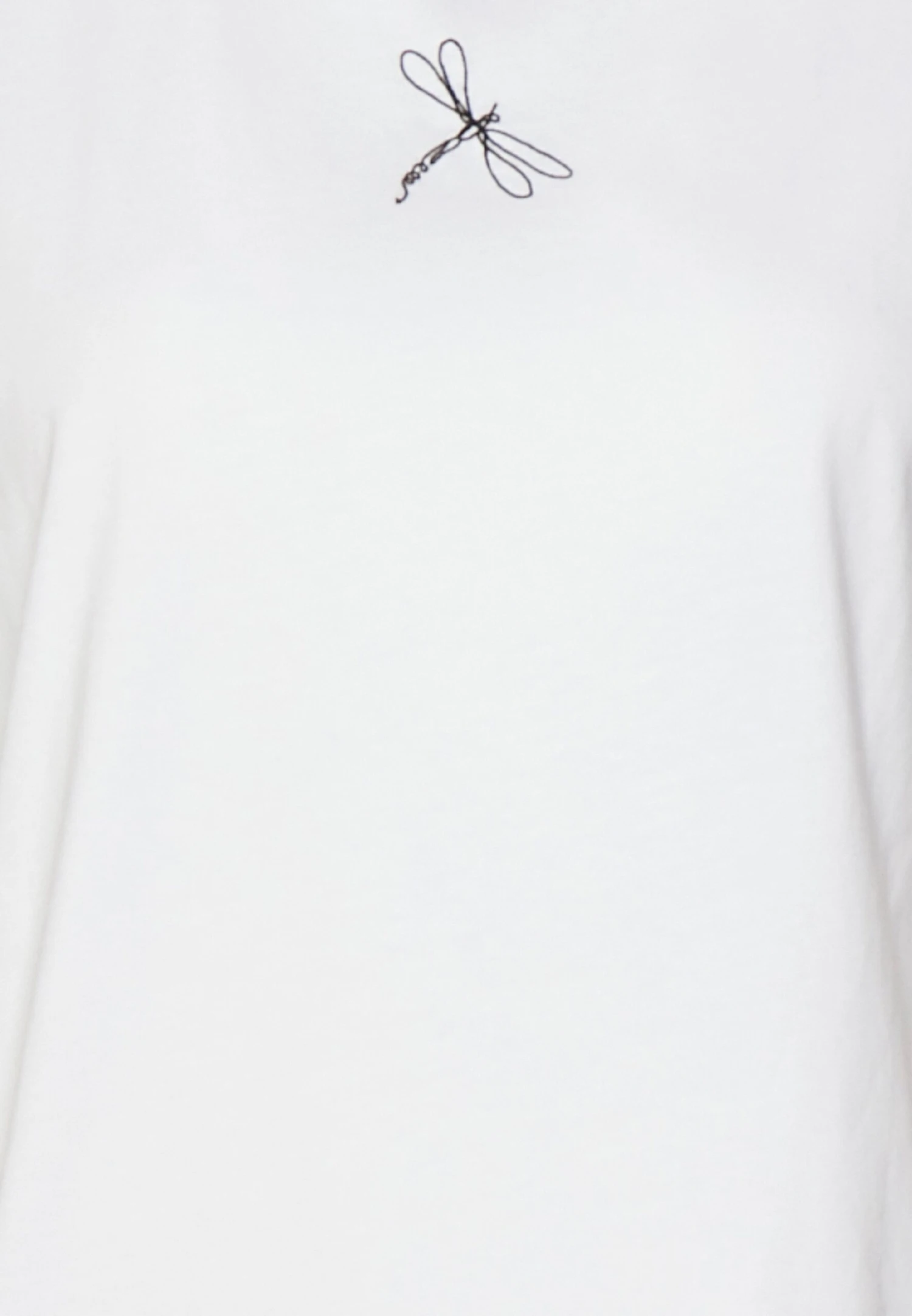 Anna Field T-shirt Z Nadrukiem - White - obrazek 3