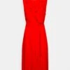Anna Field VOLANT MIDI DRESS - Sukienka Letnia - Red