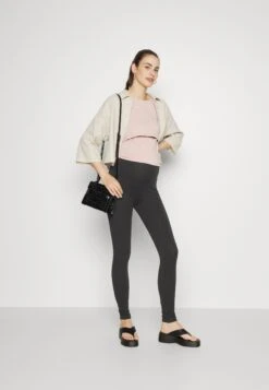 3 PACK - Legginsy - Black/mottled Light Grey/mottled Dark Grey