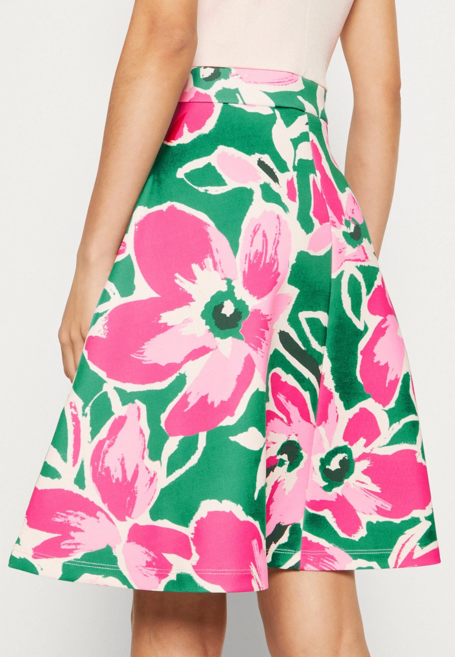 Anna Field Sukienka Z Dżerseju - White/green/pink - obrazek 6