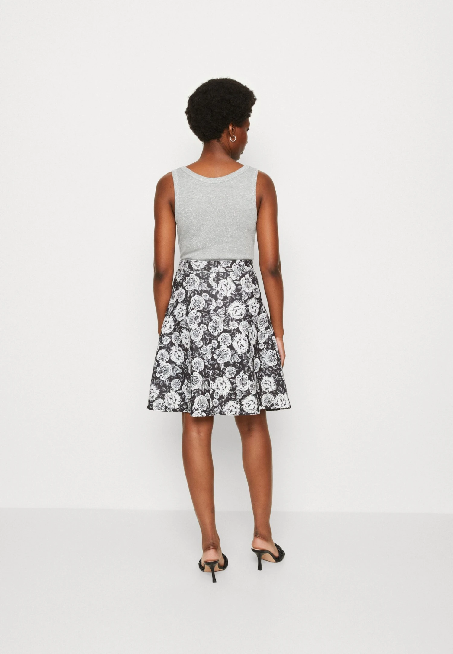 Anna Field Spódnica Plisowana - Black/white - obrazek 3