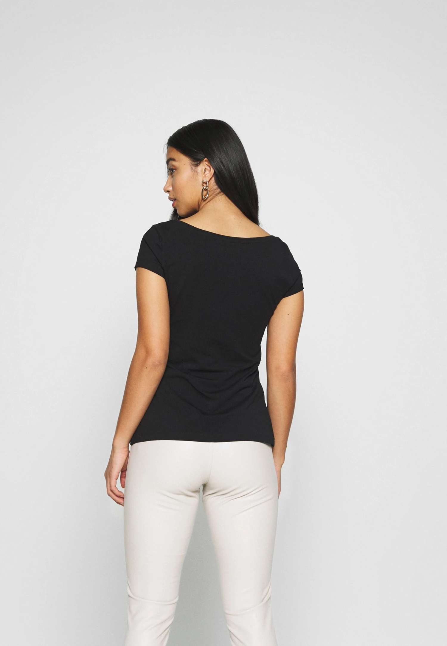 3 PACK - T-shirt Basic - White/black/dark Grey - obrazek 3