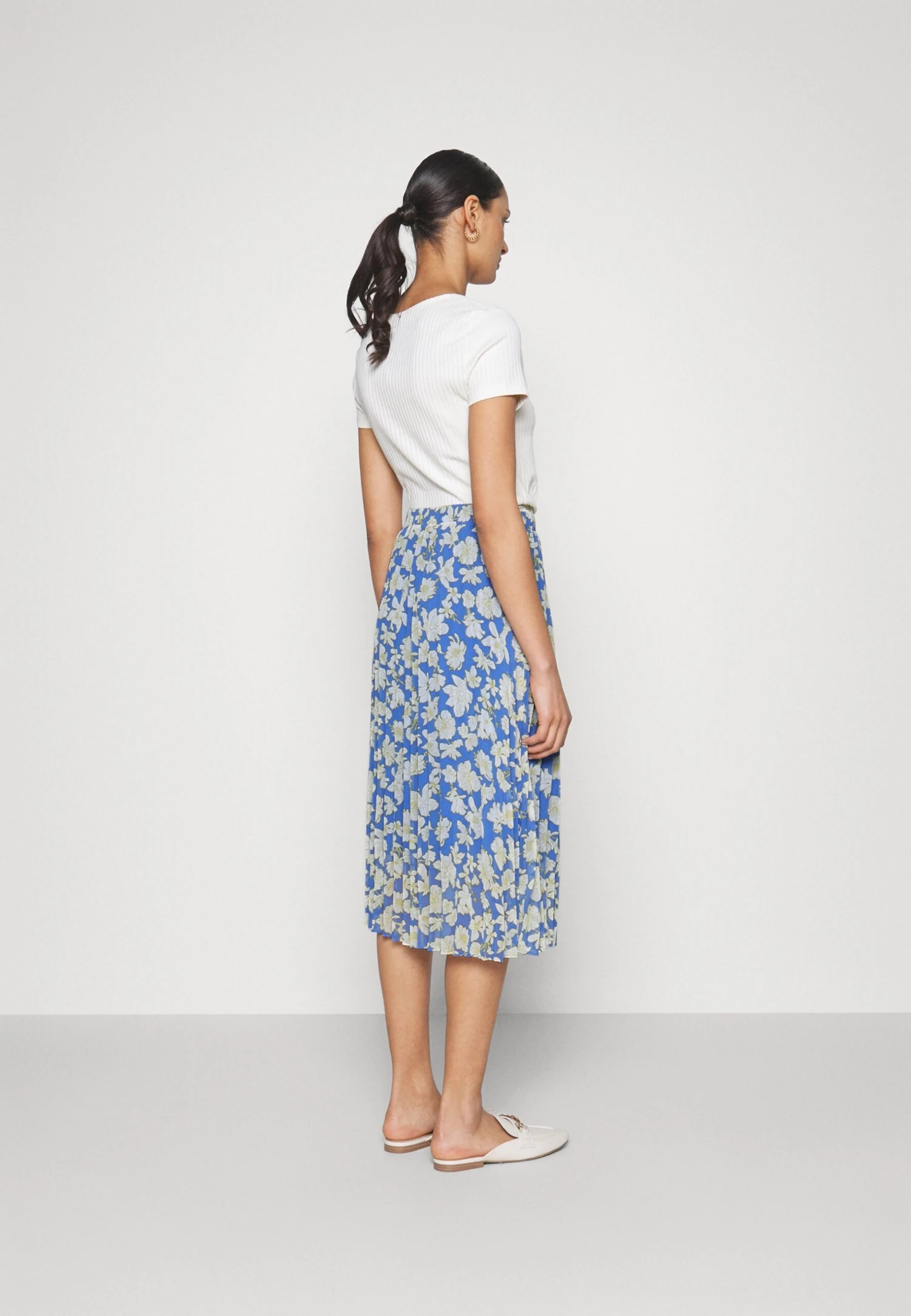 Anna Field Spódnica Trapezowa - Light Blue - obrazek 3