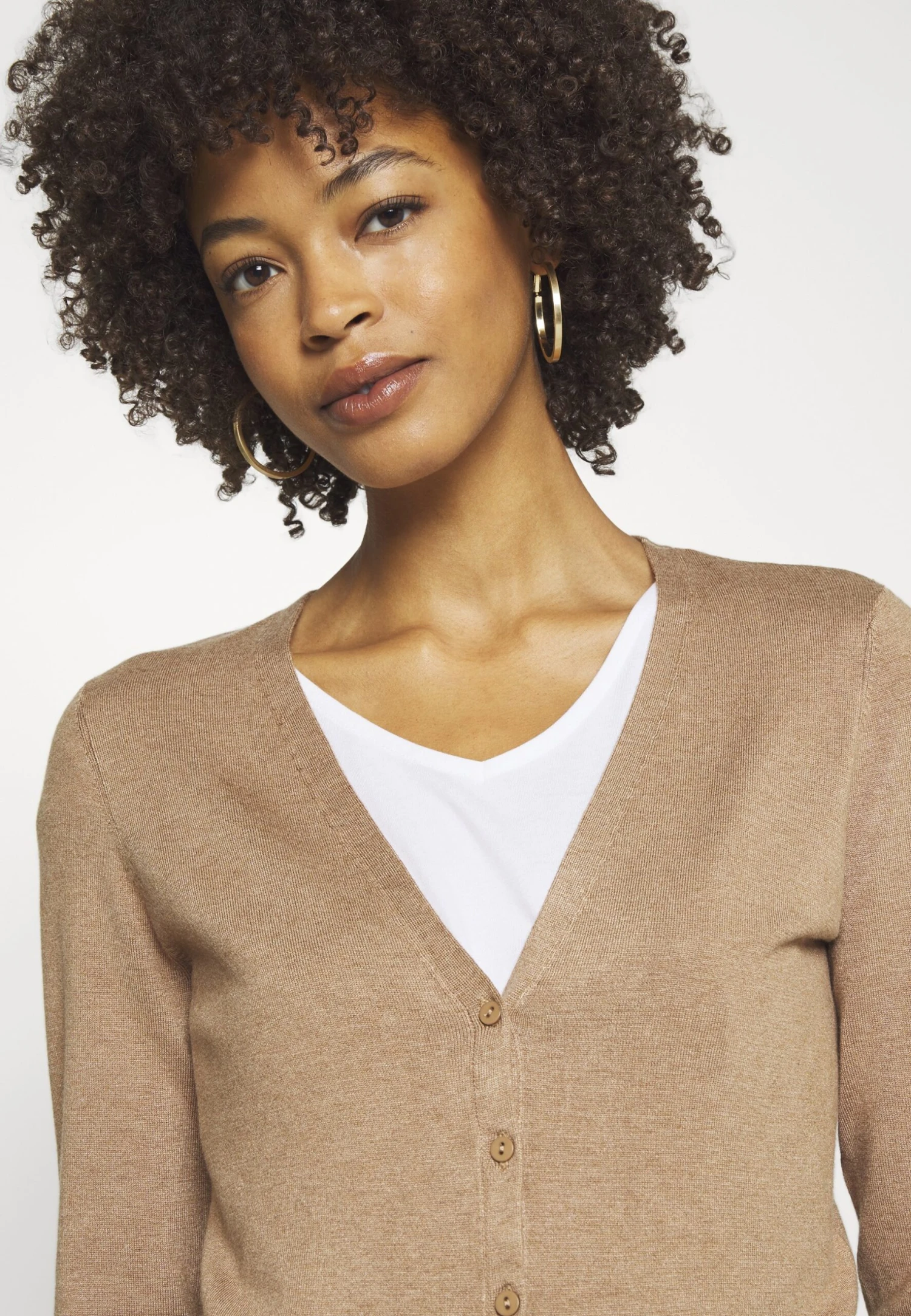 Anna Field Kardigan - Camel - obrazek 5