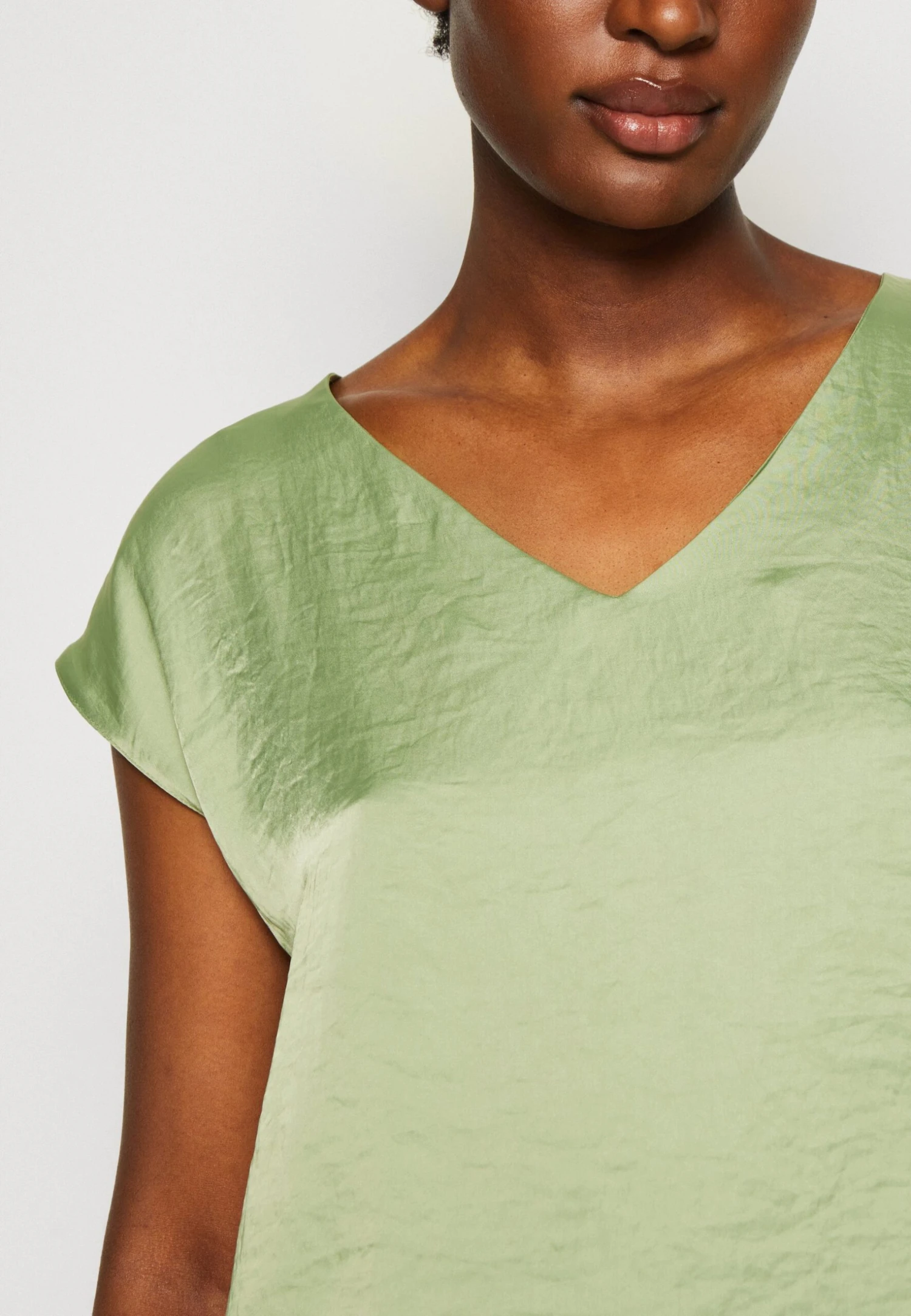 Anna Field T-shirt Basic - Olive - obrazek 6