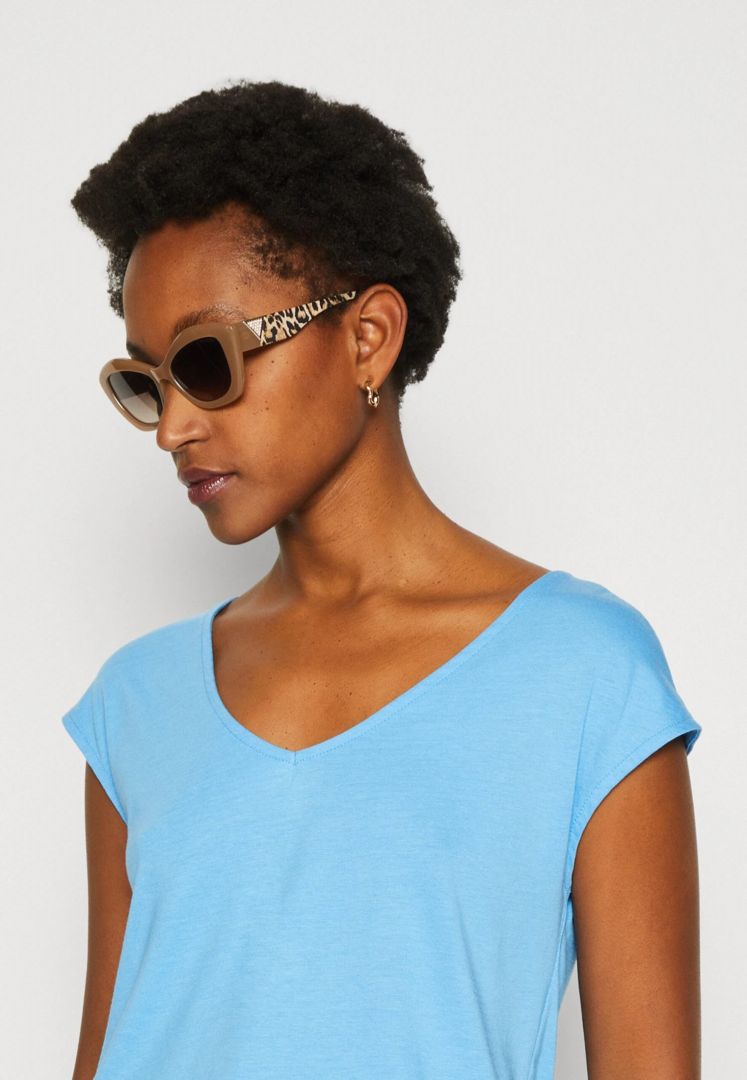 Anna Field T-shirt Basic - Blue - obrazek 4