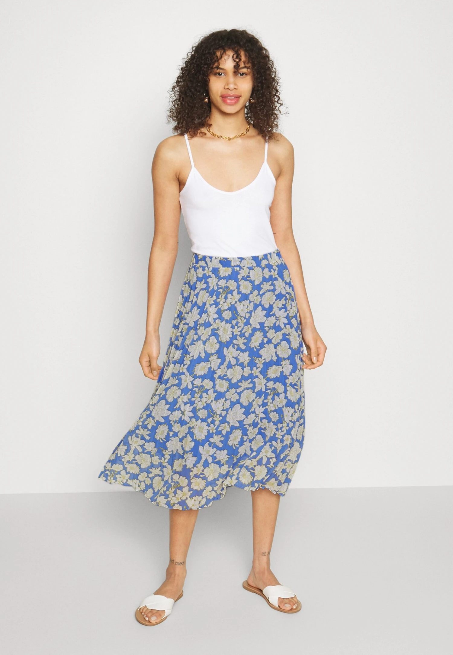 Spódnica Plisowana - Light Blue - obrazek 4