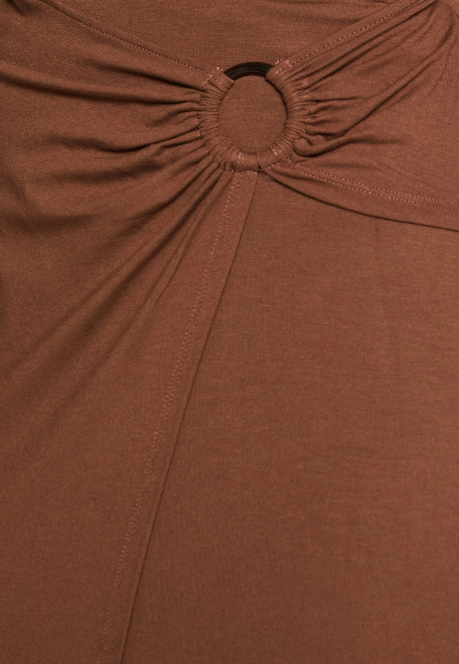 Anna Field Spódnica Z Zakładką - Dark Brown - obrazek 5