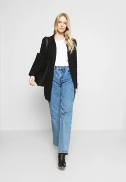 Anna Field 3 PACK - T-shirt Basic - Black/white/mottled Light Grey