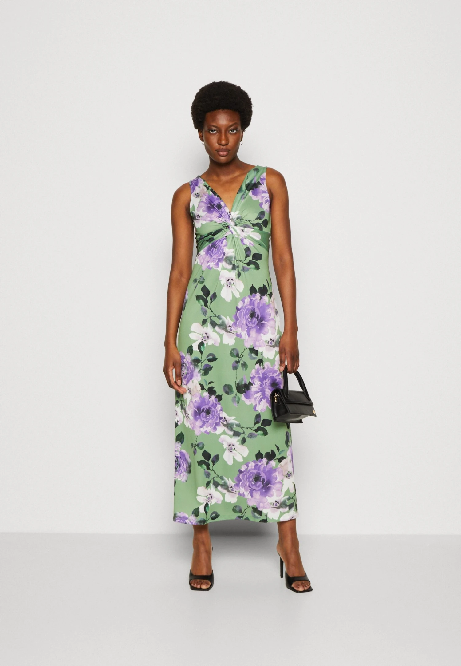 Anna Field Sukienka Z Dżerseju - Green/purple/white - obrazek 2