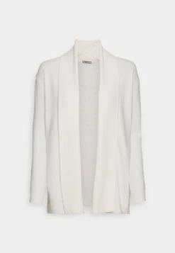 Anna Field RIBBED FOLD COLLAR - Kardigan - Off White