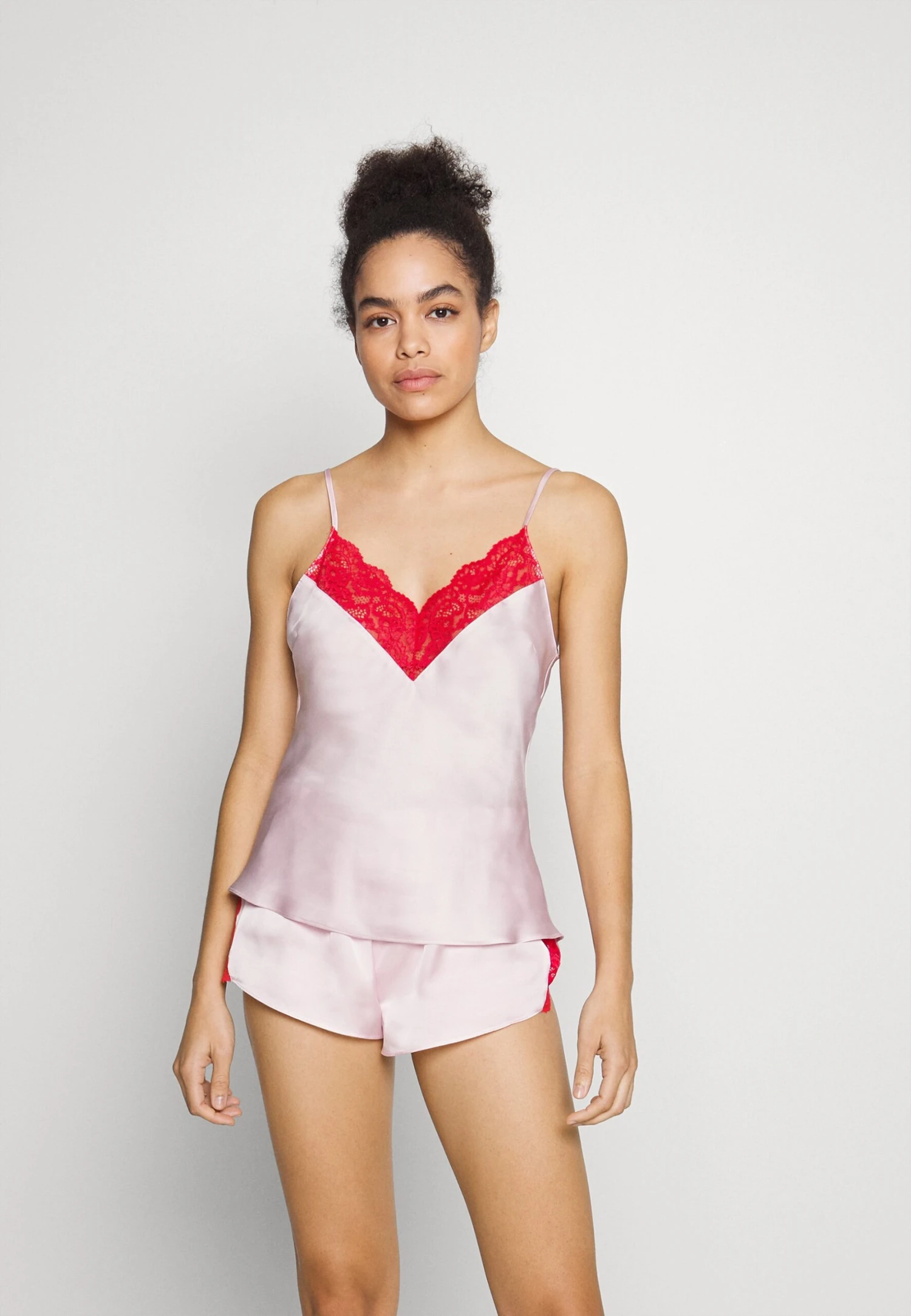 Anna Field 4 PIECE GIFT SET - Piżama - Red/pink