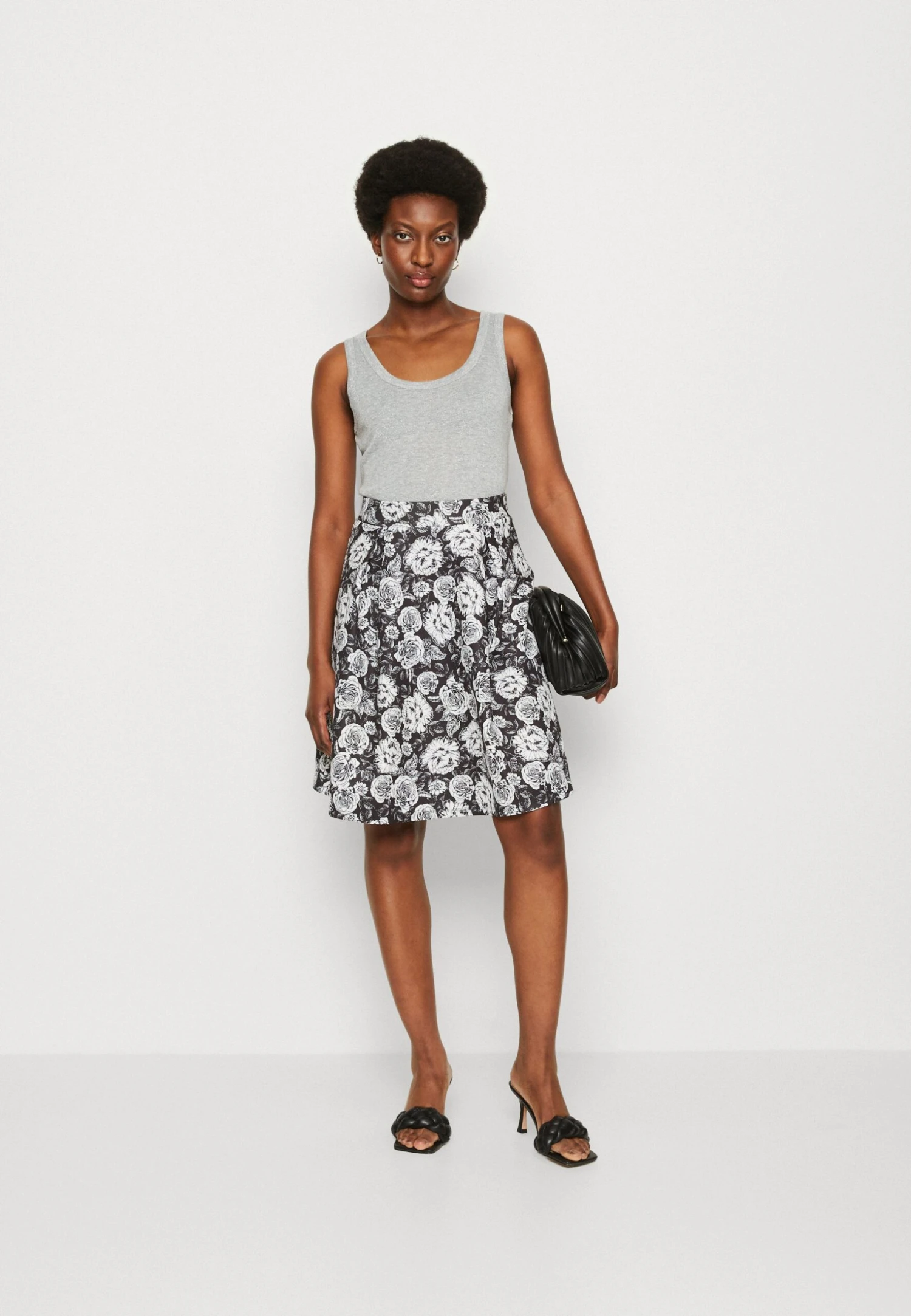 Anna Field Spódnica Plisowana - Black/white - obrazek 2