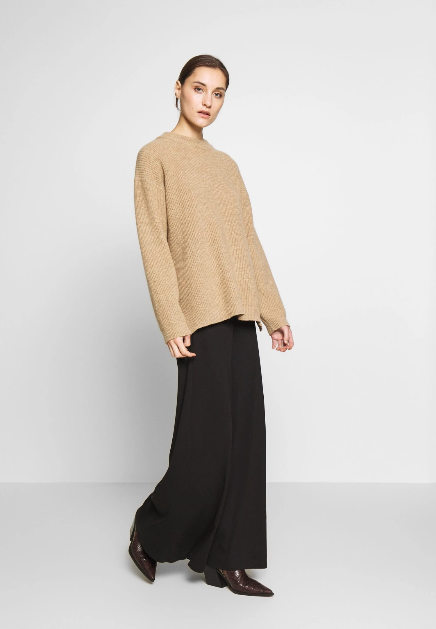 Anna Field Długa Spódnica - Black - obrazek 2