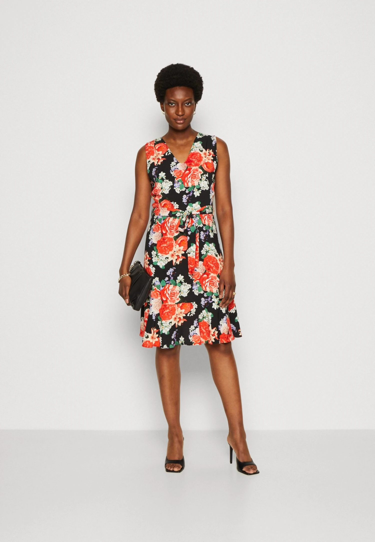 Anna Field Sukienka Letnia - Black/red - obrazek 2