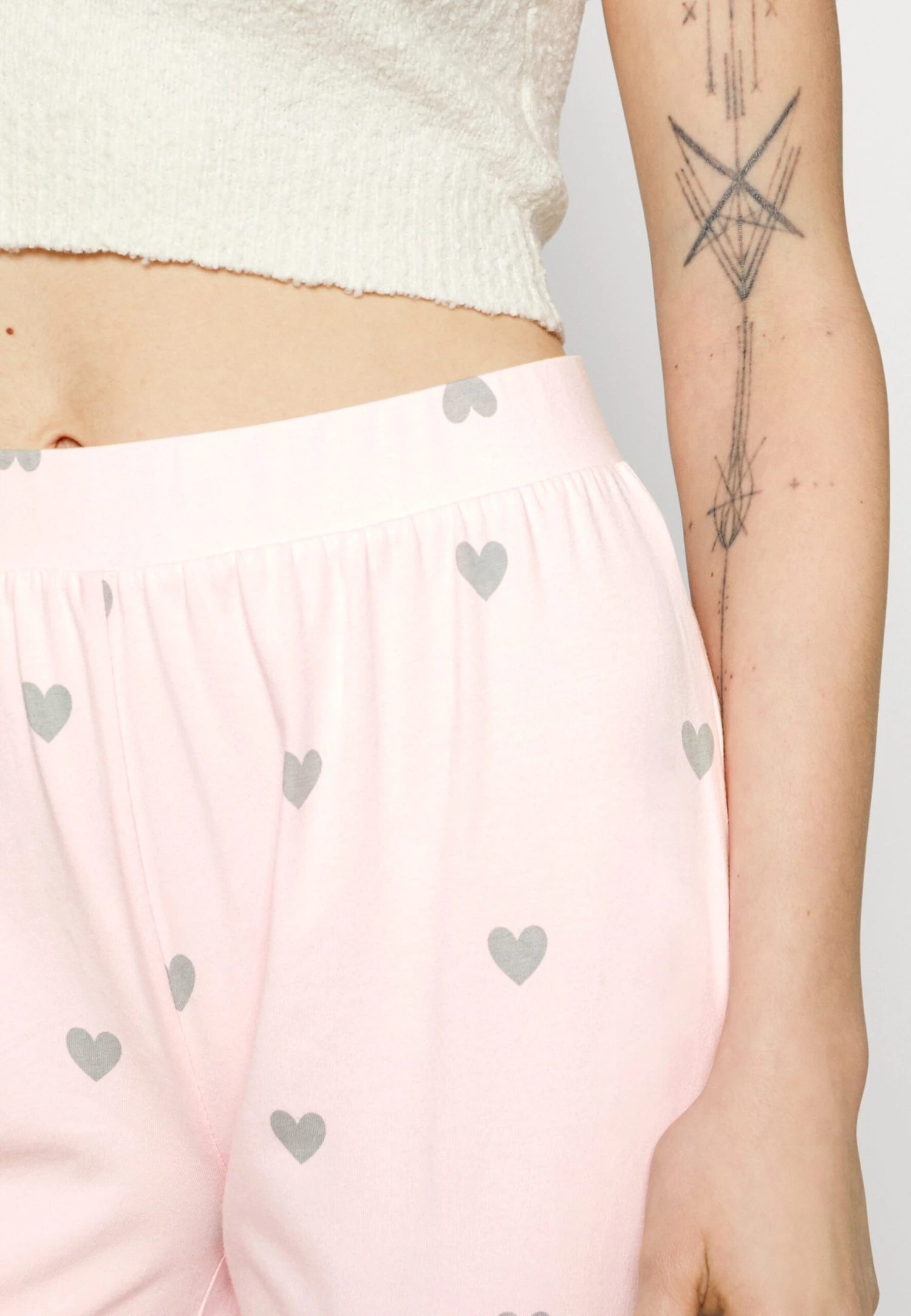 Anna Field 2 PACK - Spodnie Od Piżamy - Pink/grey - obrazek 6