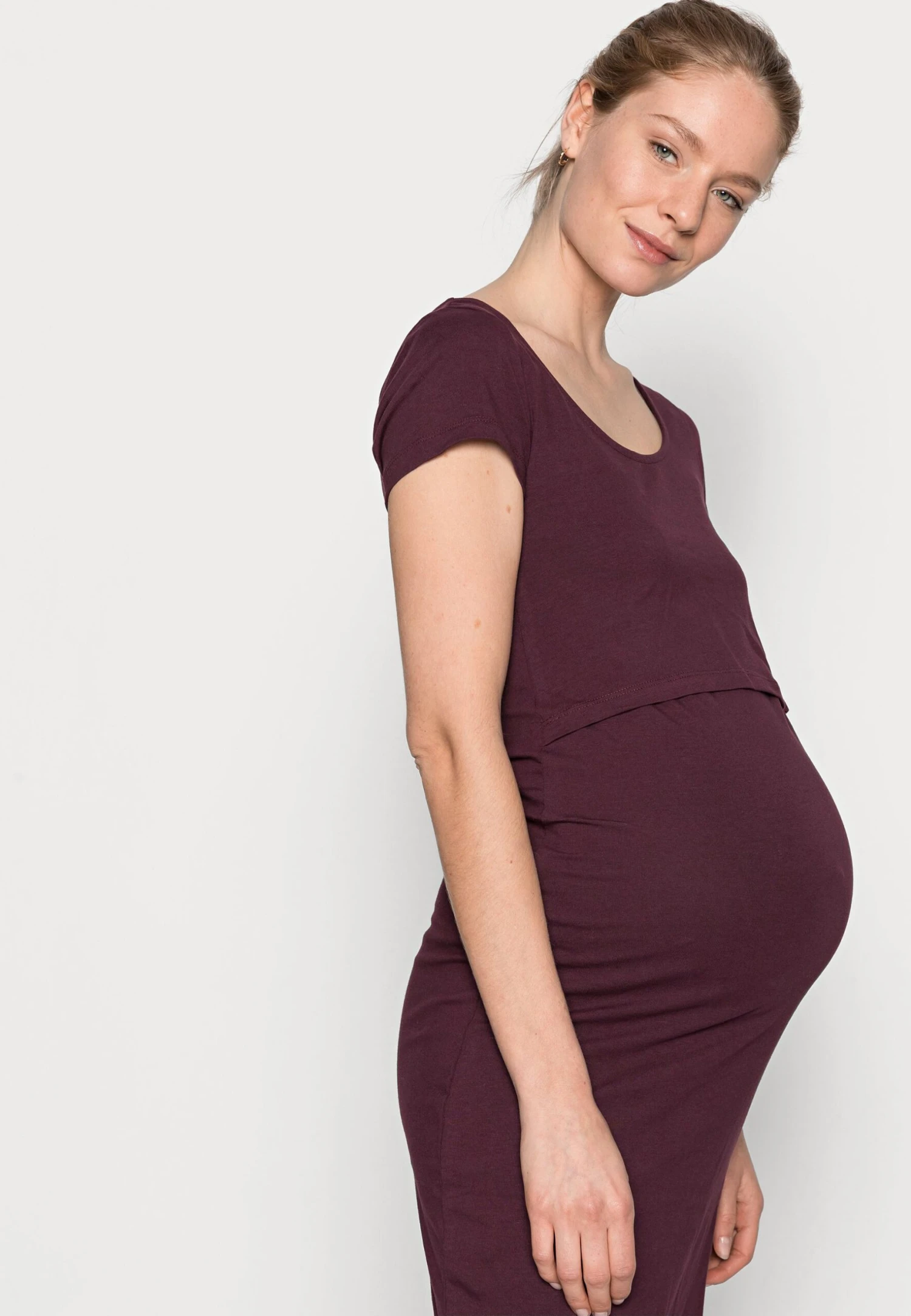 2ER PACK NURSING FUNCTION DRESS - Sukienka Etui - Black/bordeaux - obrazek 5