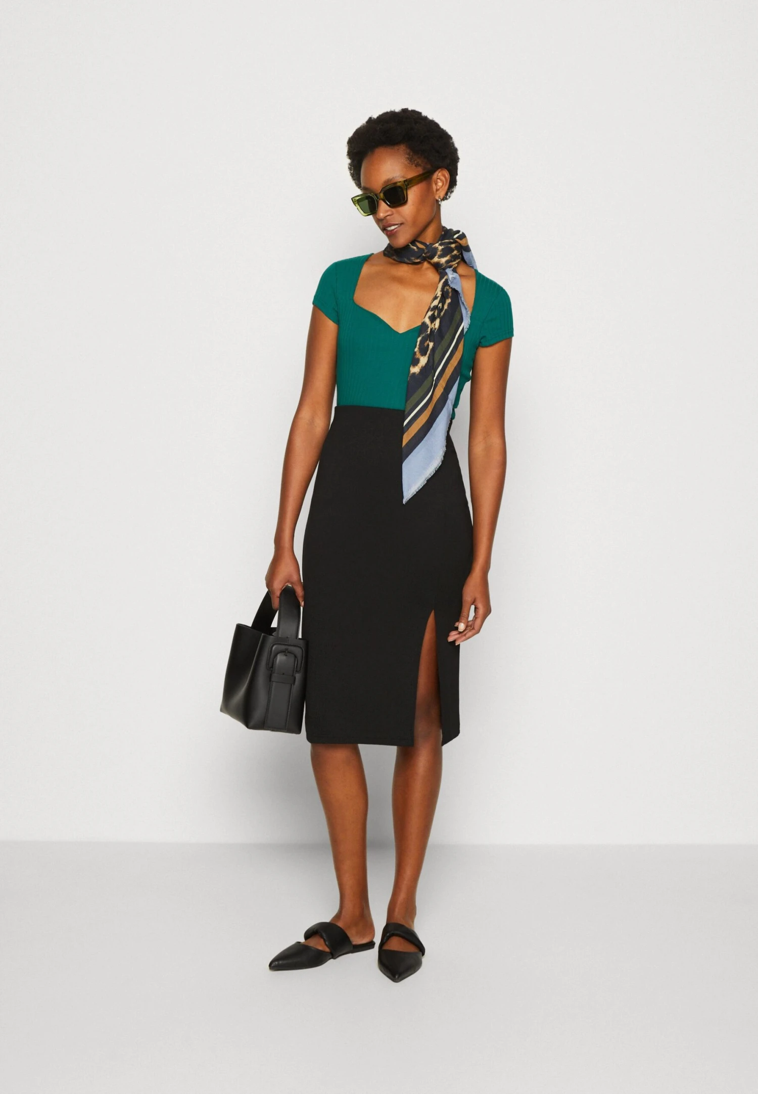 Anna Field Spódnica Ołówkowa - Black - obrazek 2