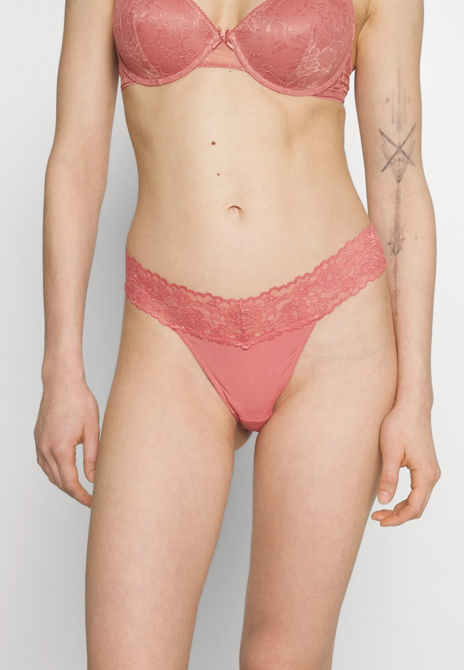 Anna Field 5 PACK - Stringi - Pink/black - obrazek 2